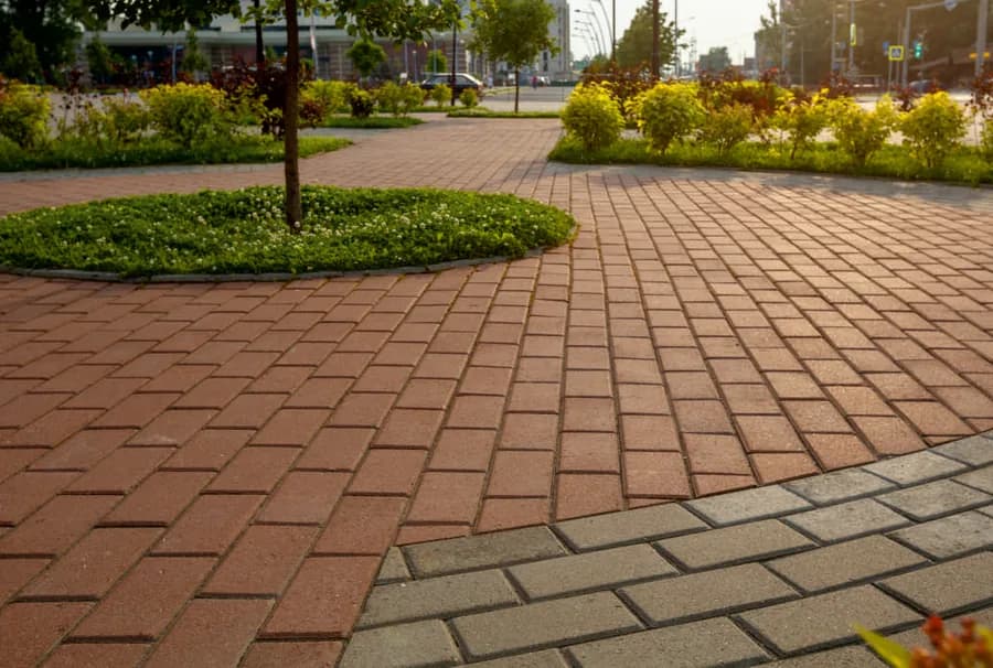 Commercial paver block application