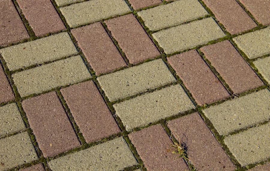 Landscape paving in use