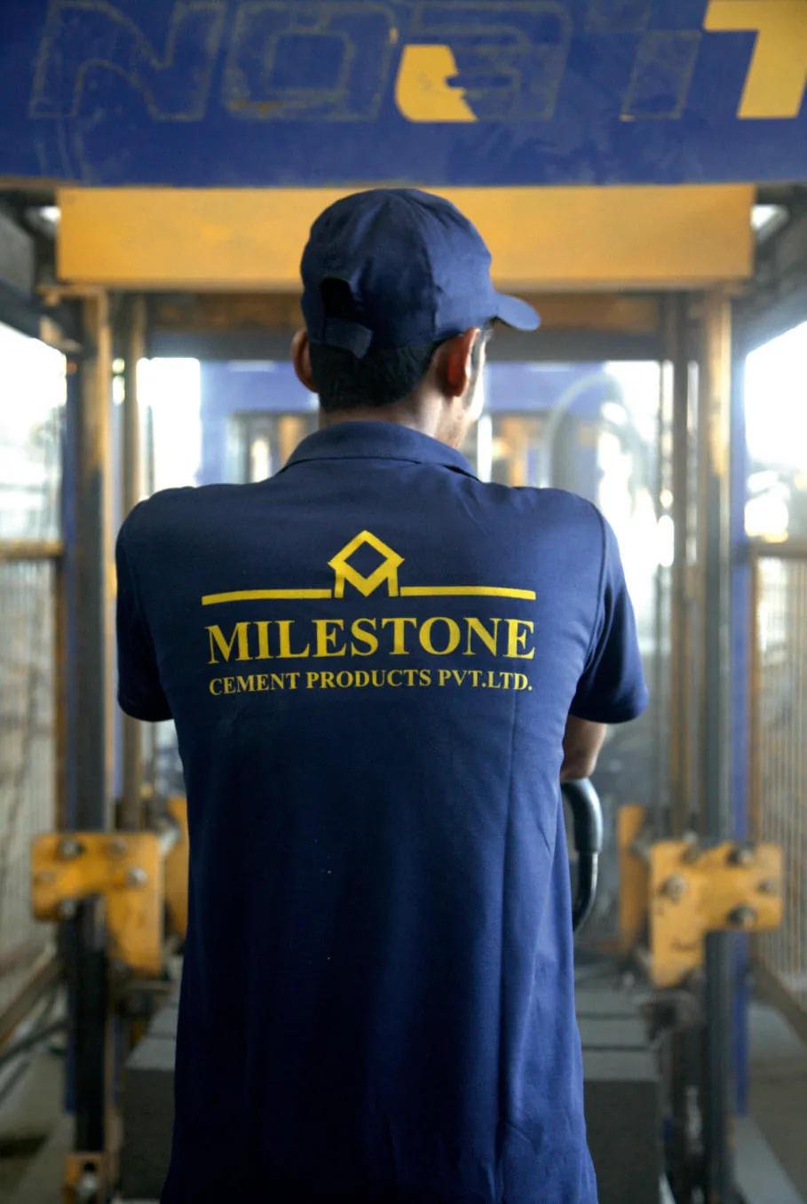 Milestone team member at manufacturing plant