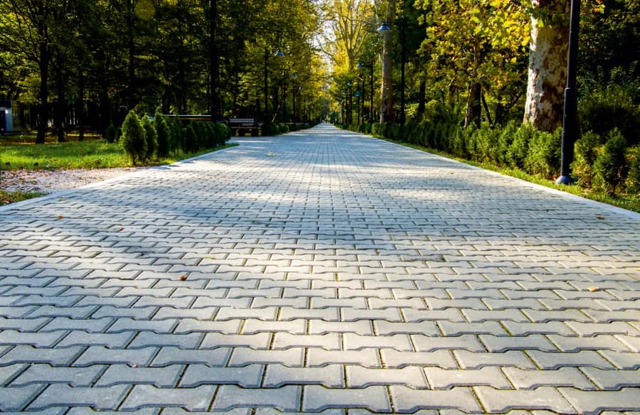 Infrastructure paving in use